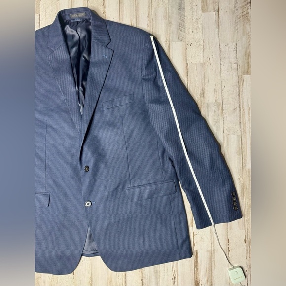 Lauren Ralph Lauren Blazer Jacket Men's 46L Blue Classic Nailshead - Picture 2 of 11